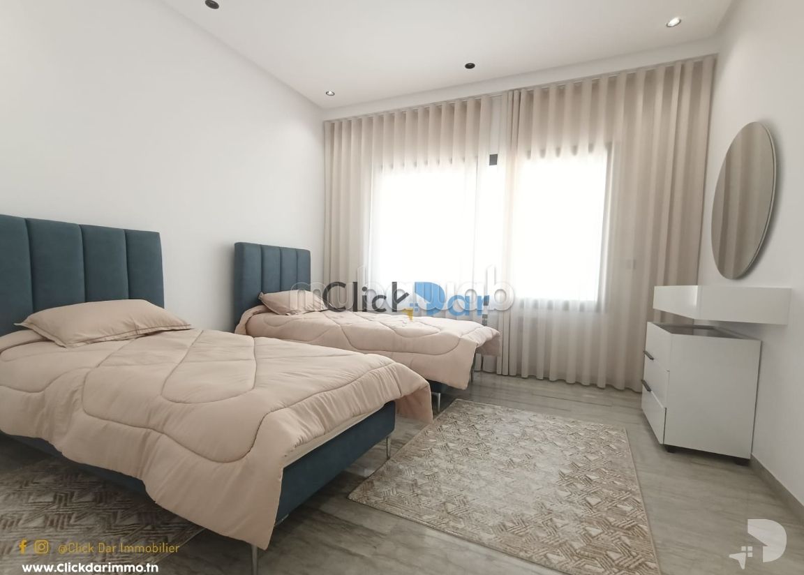 RDC S2 avec jardin location annuelle Hammamet