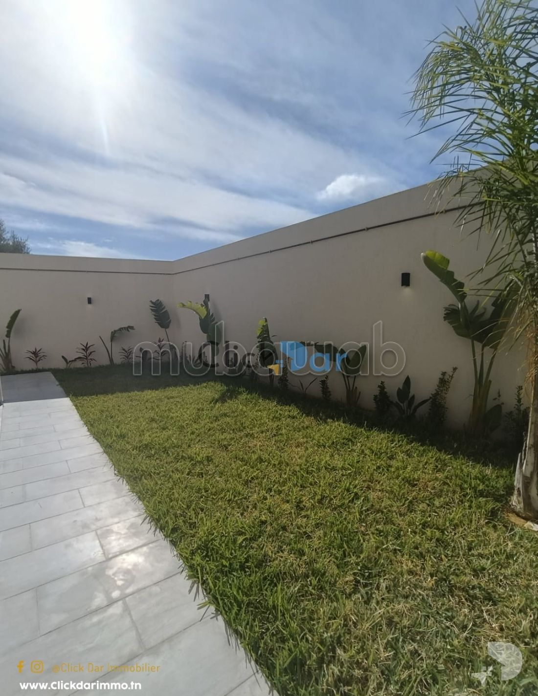 RDC S2 avec jardin location annuelle Hammamet
