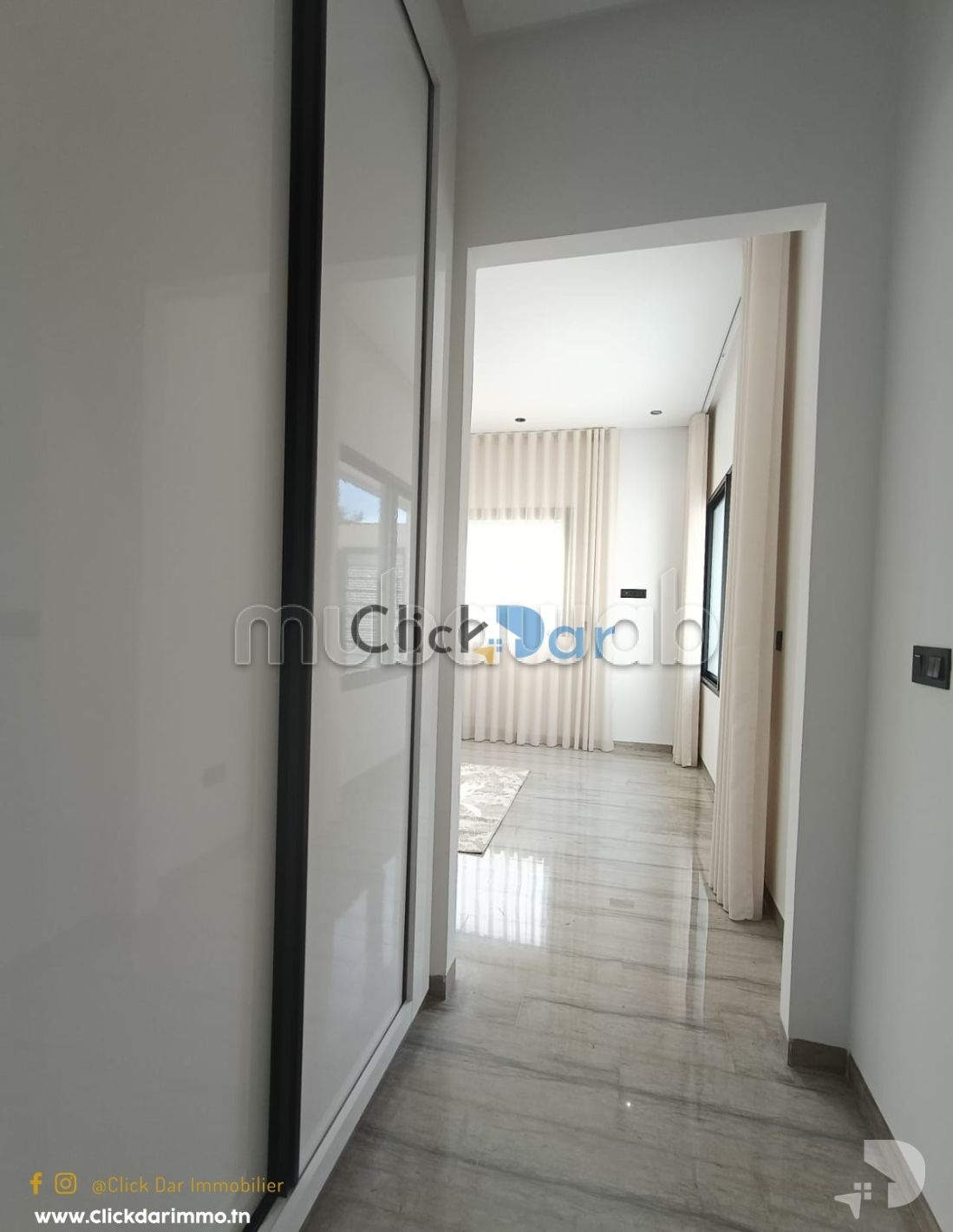 RDC S2 avec jardin location annuelle Hammamet