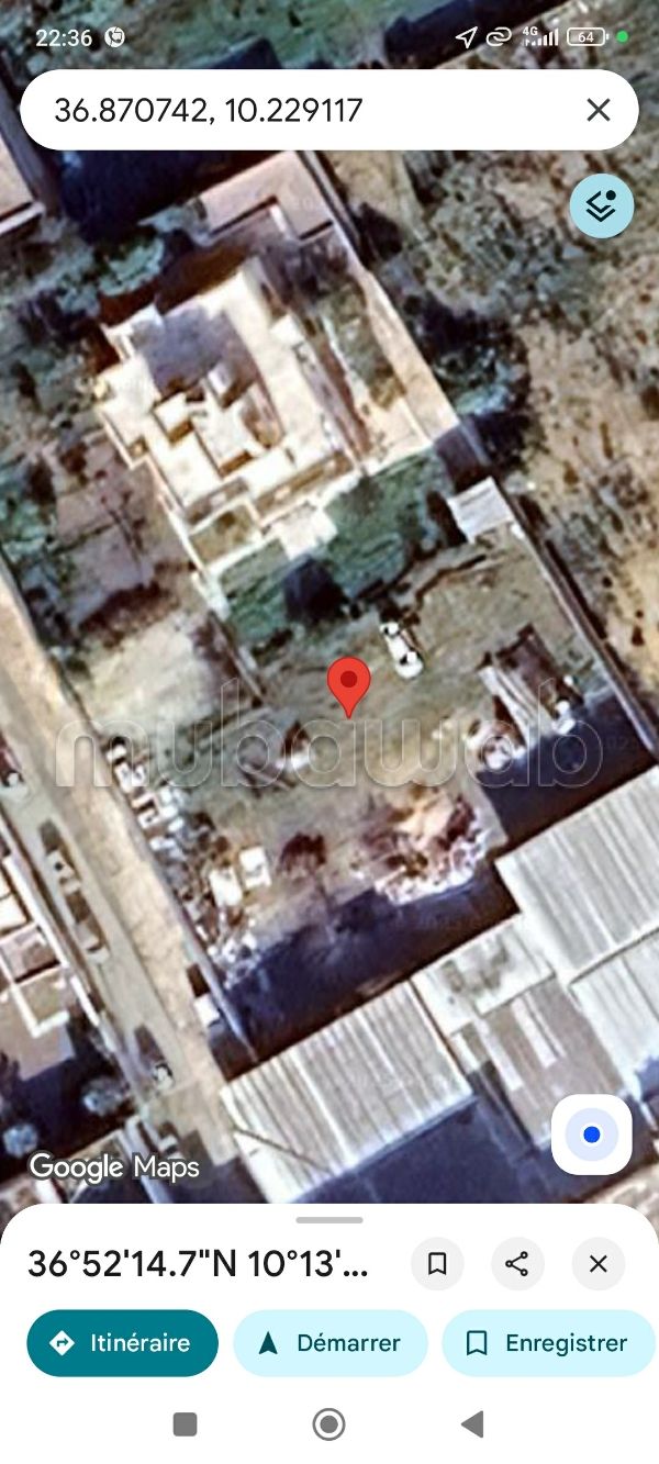 Terrain titré de 168 m²