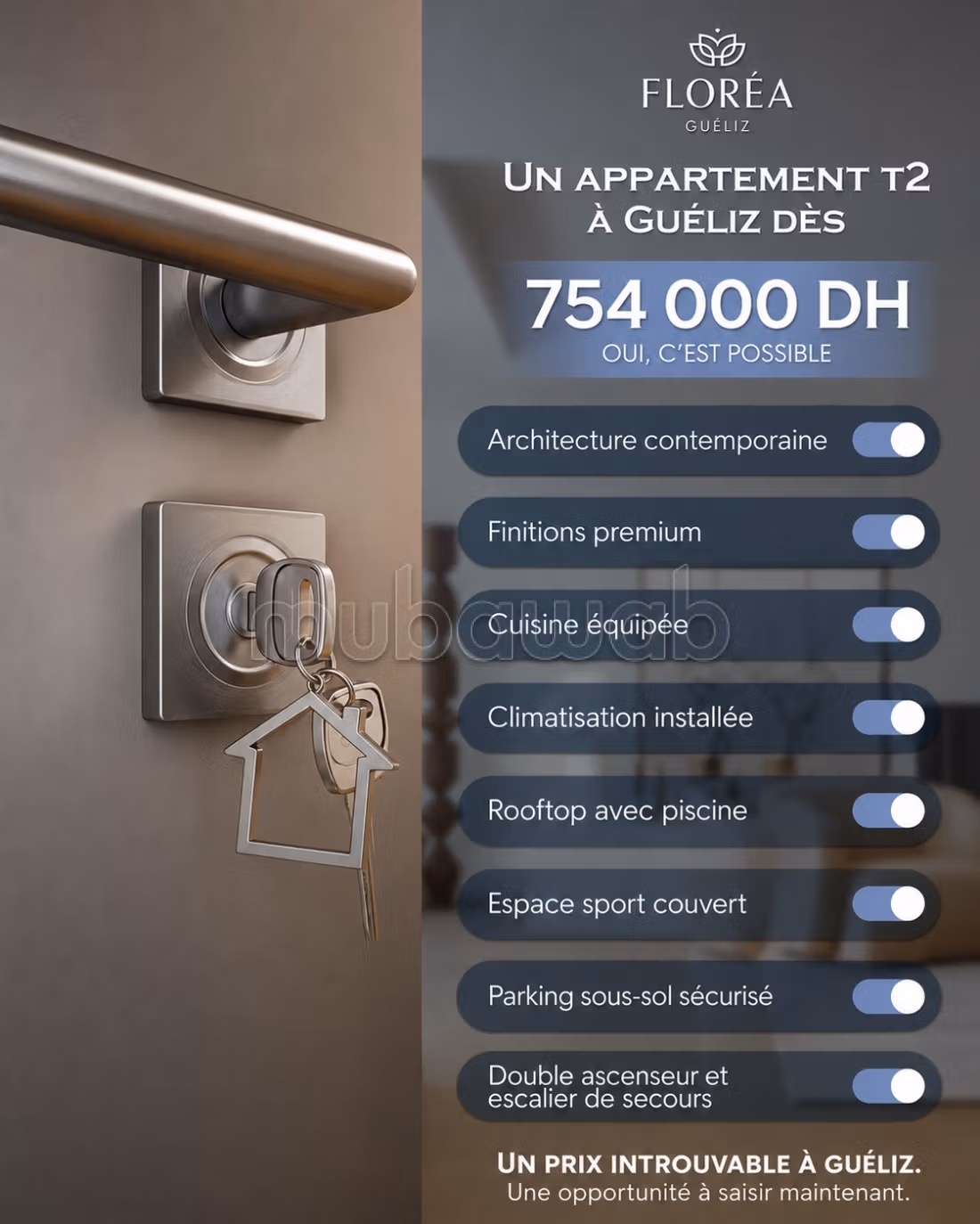 Florea gueliz projet sur plan autorisé livraison été 2028 — 2