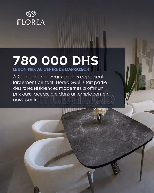 Florea gueliz projet sur plan autorisé livraison été 2028