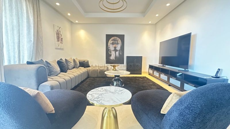 Superbe appartement à louer à Ain Diab Extension. 4 pièces. Bien meublé