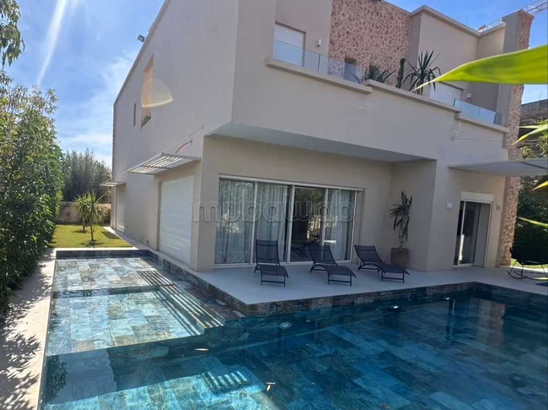 Amelkis 1: Villa à louer meublée 5Ch, Piscine 14X4 en L chauffée