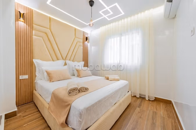 Appartement à louer à cornich– Martil, composé d’une chambre et de deux salons 