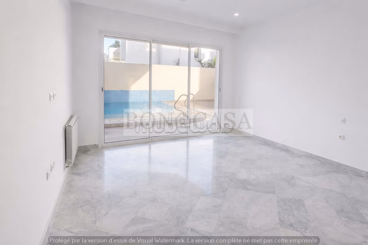 Duplex S5 avec piscine à louer à la Marsa
