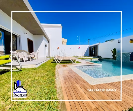 Luxury villas & houses for rent in Hammamet. Large area 300 m². Carpark and garden