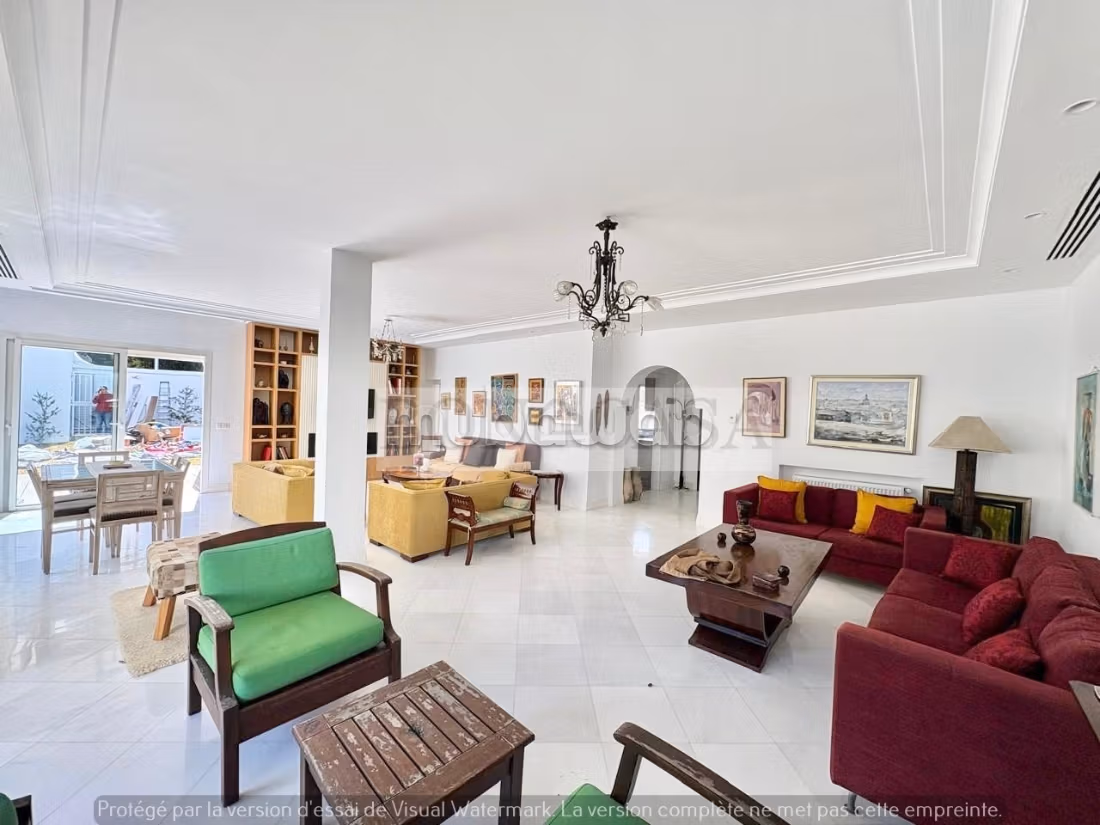 Villa S3 Neuve Meublé avec piscine à louer à Gammarth