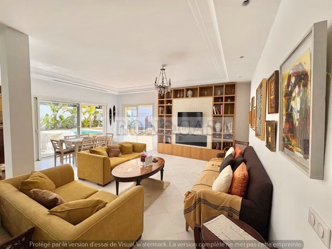 Villa S3 Neuve Meublé avec piscine à louer à Gammarth