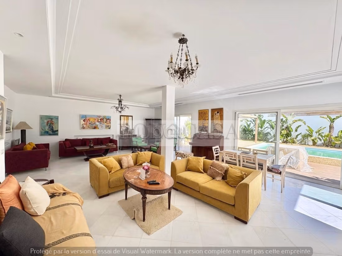 Villa S3 Neuve Meublé avec piscine à louer à Gammarth