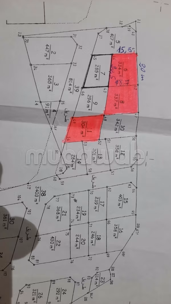 Sousse – Terrain à Vendre à Ksibet Sousse à 5 km