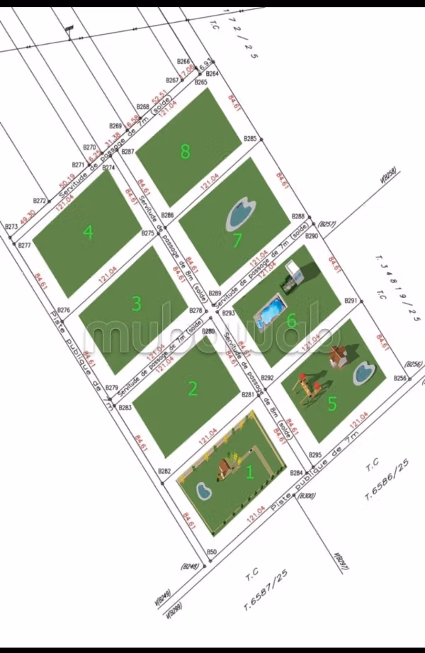 Compra venta de terrenos en Entrée Sud. Área total 80000 m²