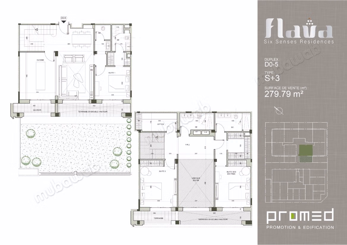 Duplex de Prestige de 279m² aux Jardins de Carthage D0 5