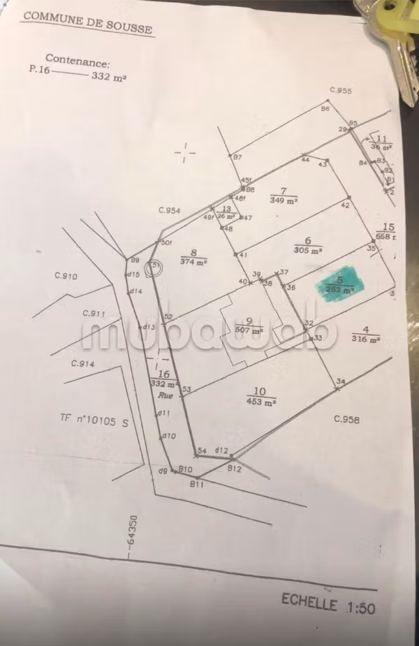 À Vendre Terrain à Khzema Sousse