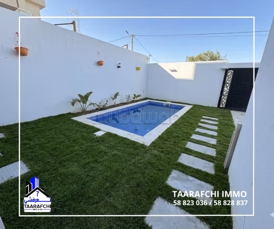 Very nice apartment for rent in Hammamet. Small area 120 m². Cellar
