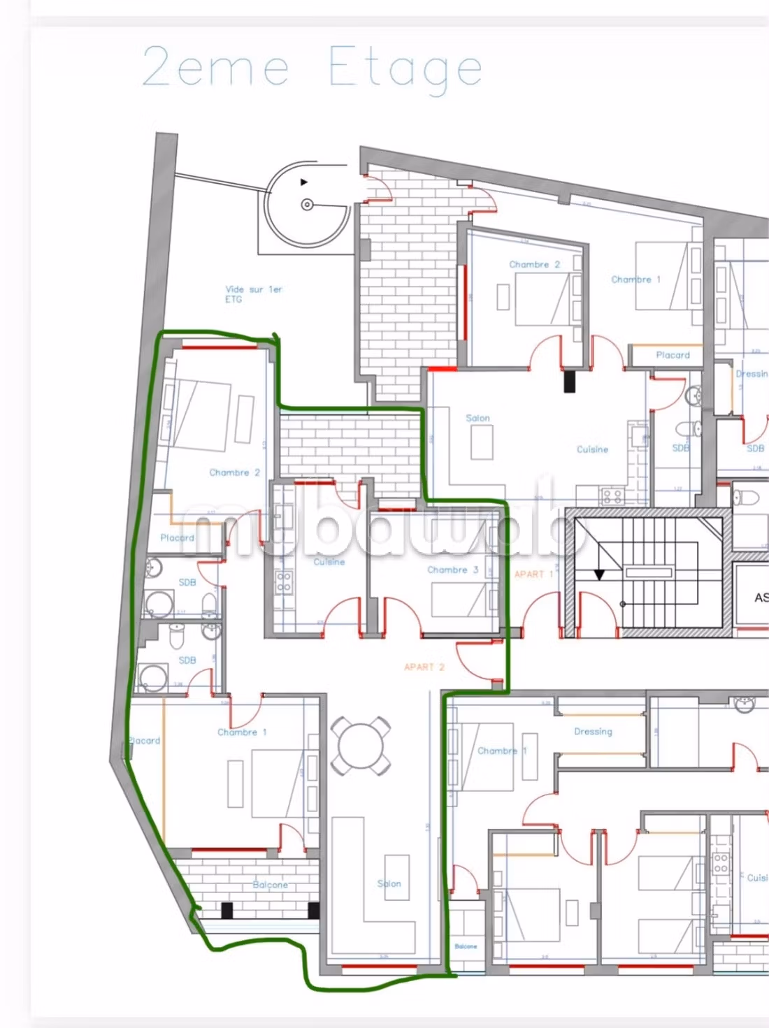Appartement 70 m² f Moujahidine — 10