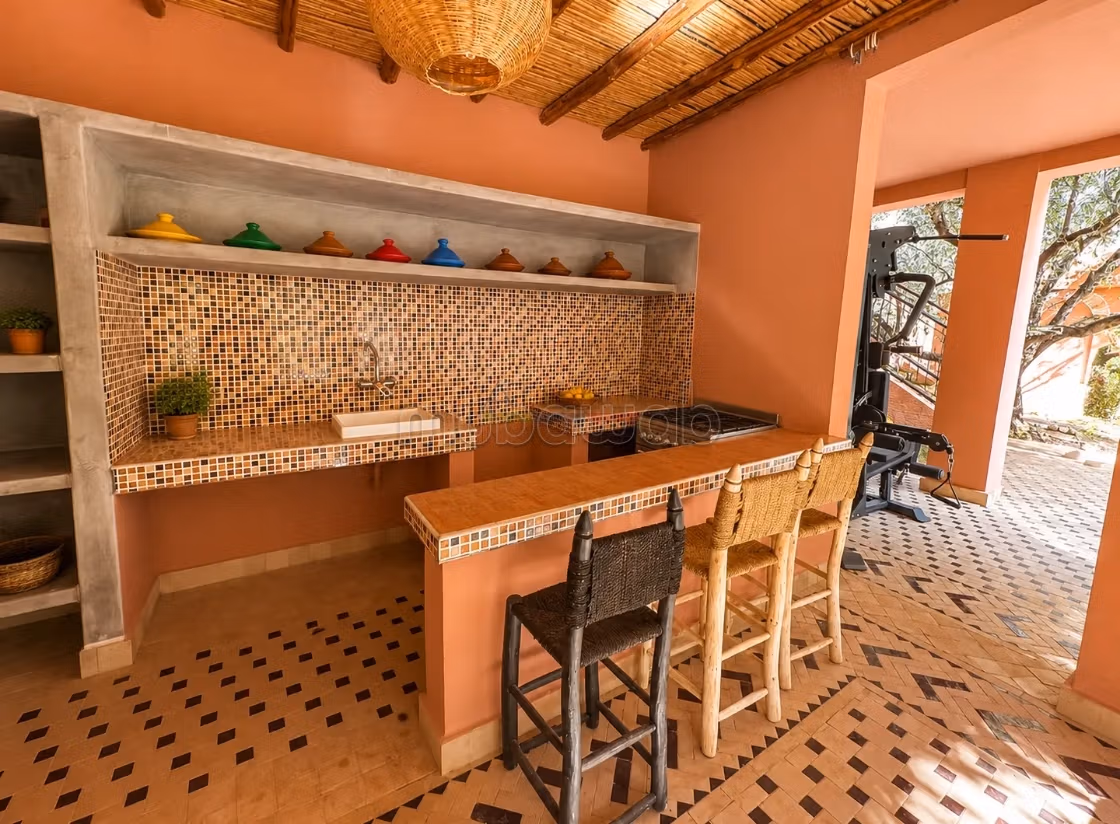 Villa avec VNA route de l'Ourika,
vue Atlas