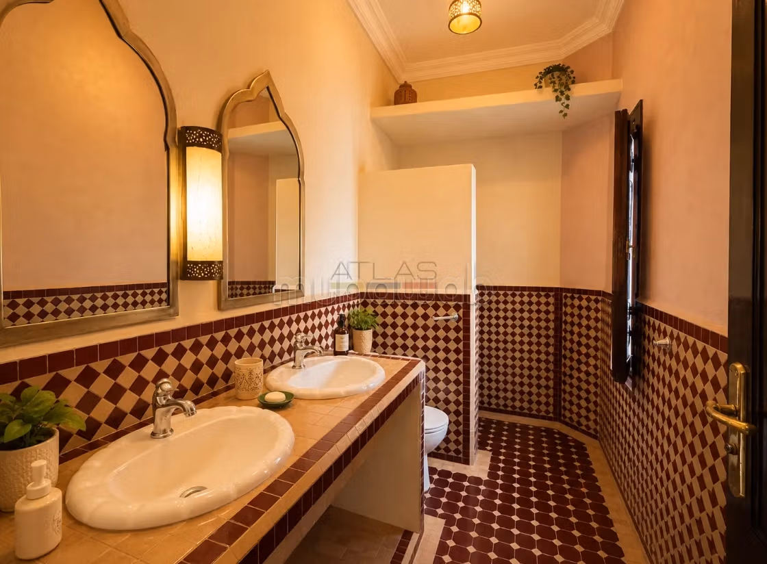 Villa avec VNA route de l'Ourika,
vue Atlas
