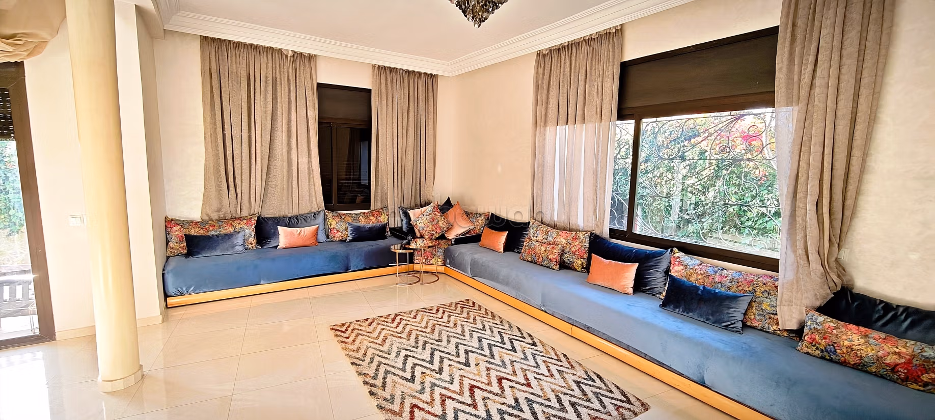 Villa con 5 Camere in Affitto – L’Orangeraie Souissi, Rabat