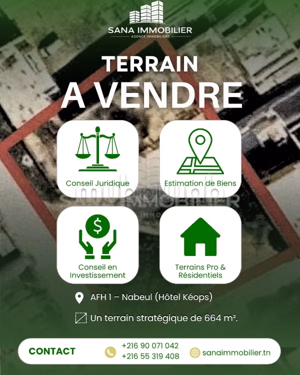 À Vendre – Terrain ZENITH Vocation Commerciale A