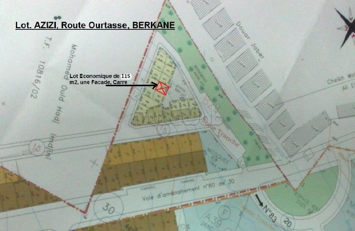 LOT. De Terrain Econommique de 115 m2