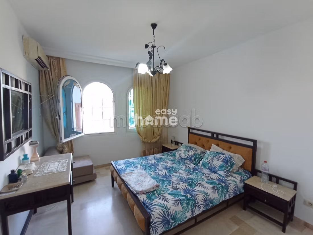 S2 meublé avec une terrasse à Hammamet Nord