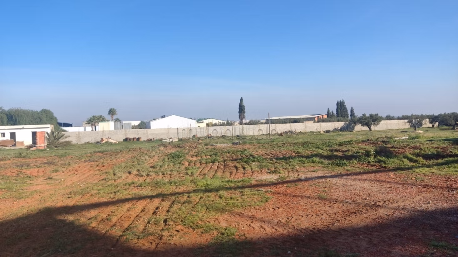 Usine et terrain route eljem moknine