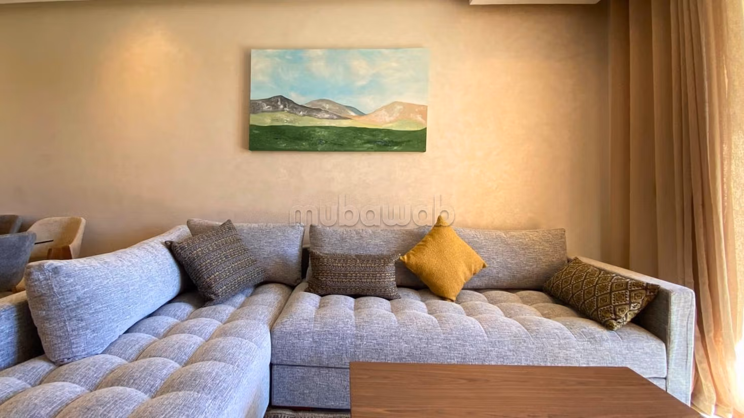 Bellissimo appartamento in affitto a Route de Tahanaout. 2 camere da letto. Arredato