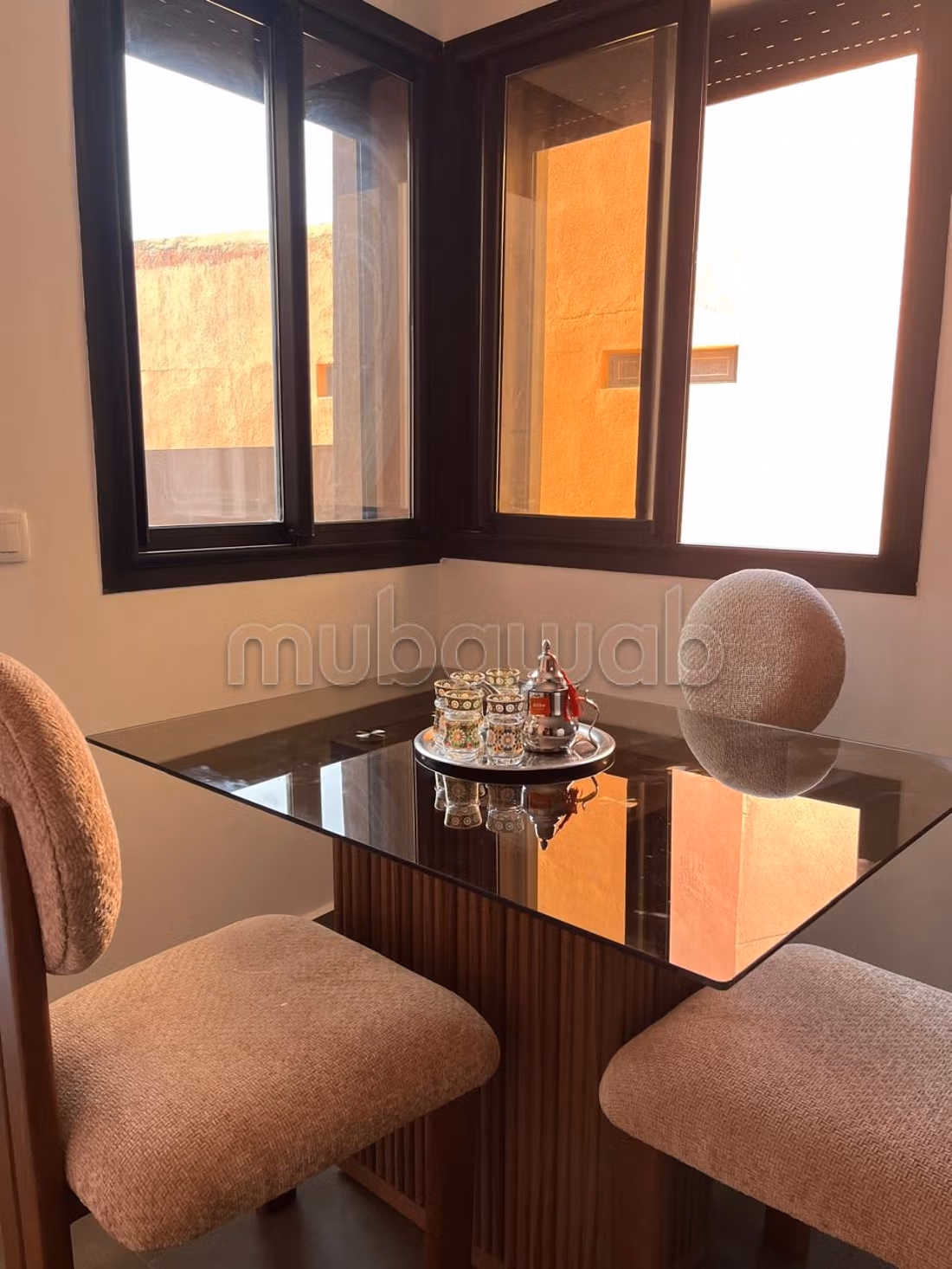 Appartementen te huur in Guéliz. 1 Slaapkamer. Gemeubileerd