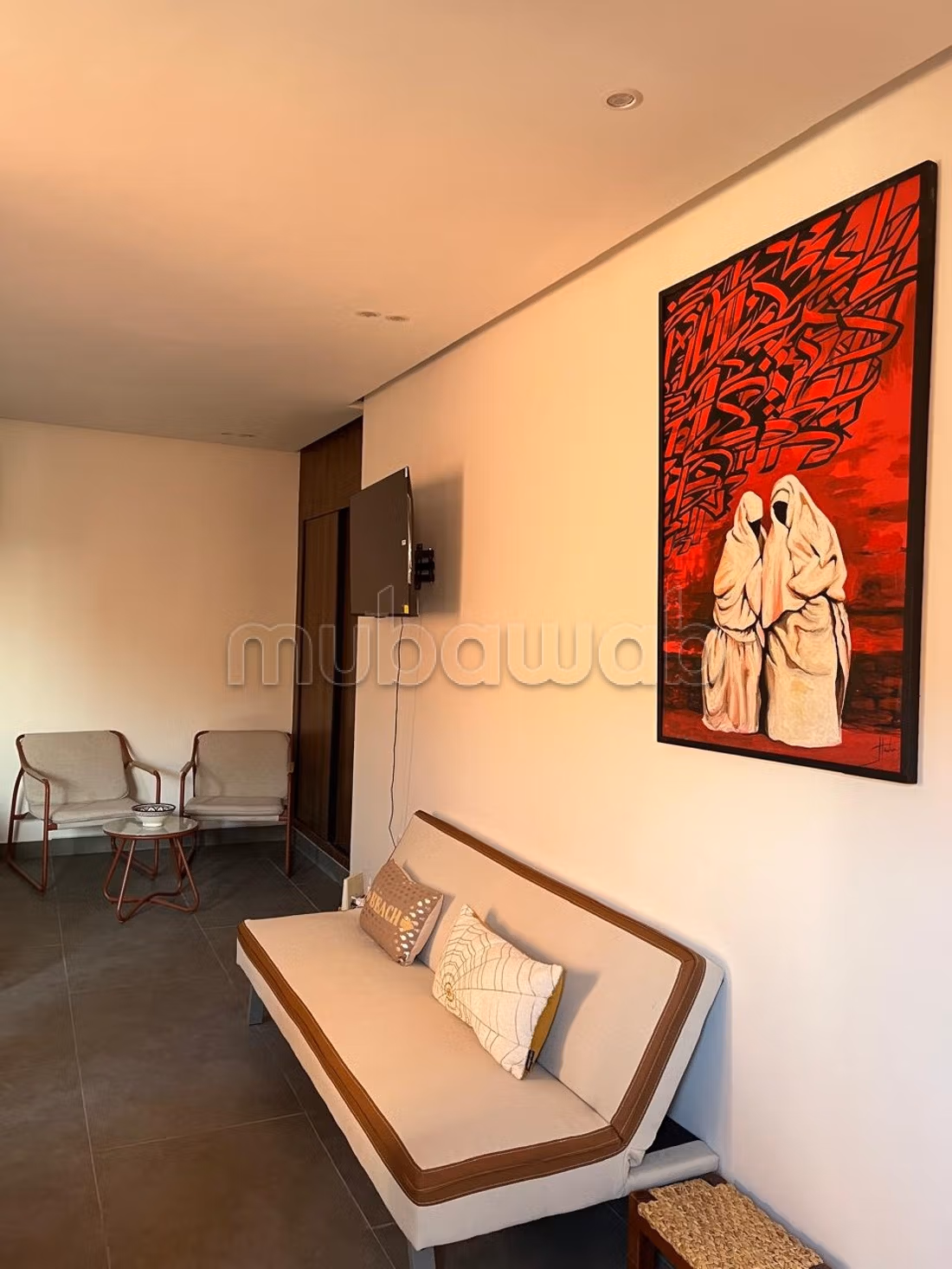 Appartementen te huur in Guéliz. 1 Slaapkamer. Gemeubileerd