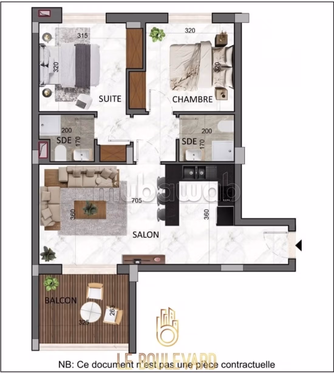 Appartement S2 à AFH Mrezga Cité El Wafa