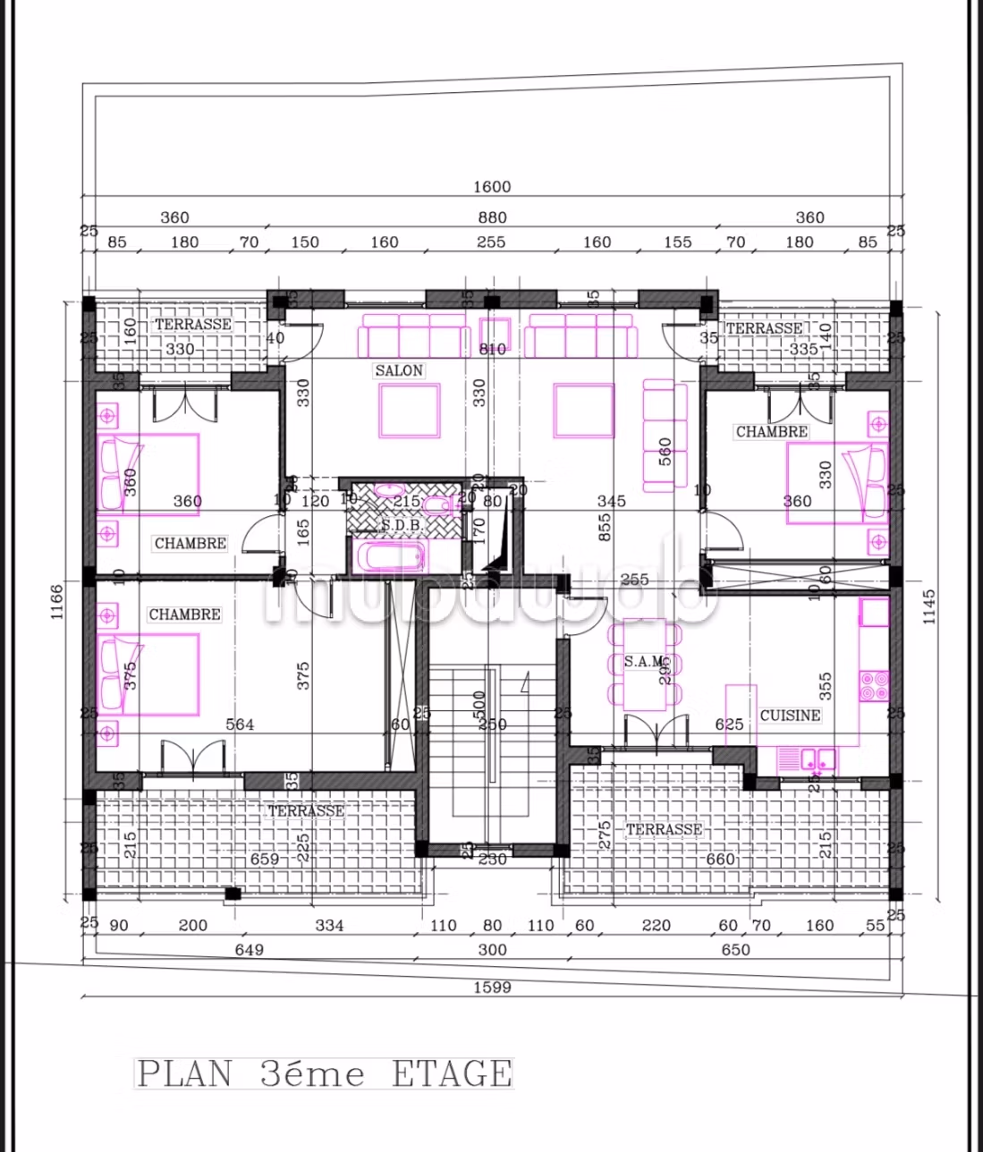 Residenza di lusso in vendita a Hammamet Sud. Superficie totale 800 m². Posto auto e terrazzo
