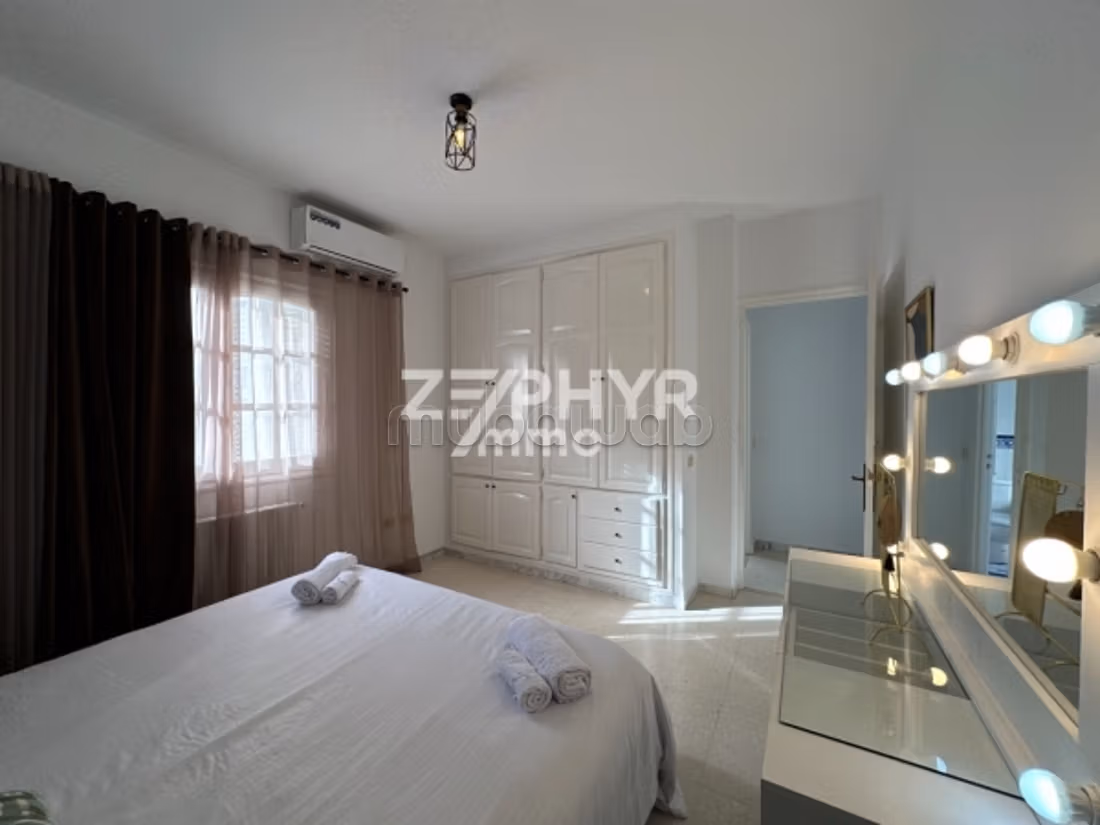 Beautiful villa for rent in La Marsa. 3 rooms. New furniture