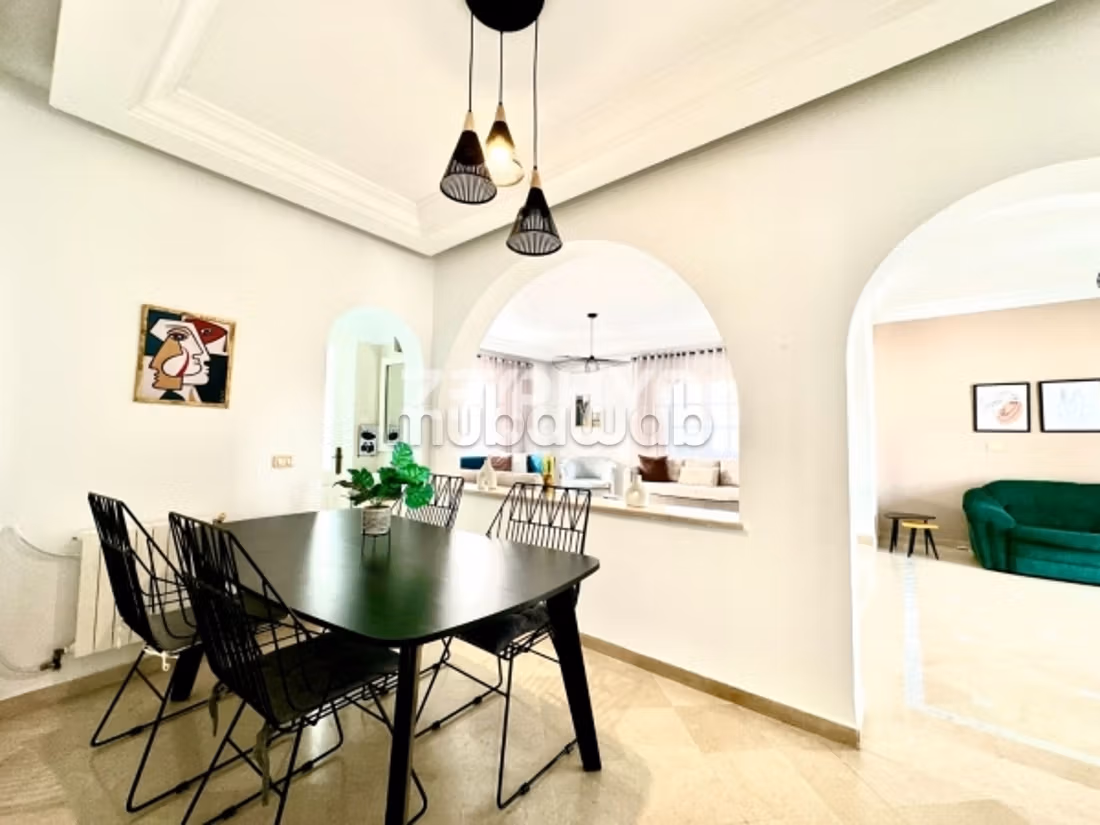 Beautiful villa for rent in La Marsa. 3 rooms. New furniture