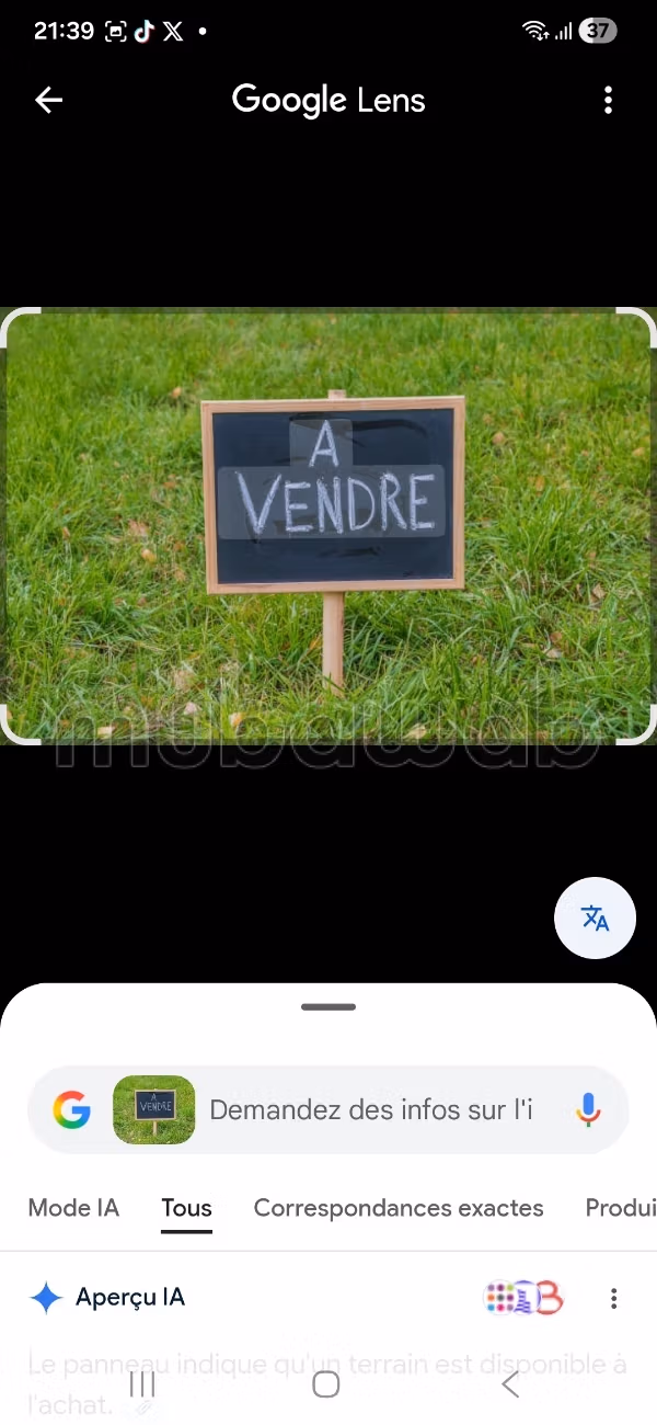 Bel terreno in vendita a Les Jardins d'El Menzah 2. Superficie totale 934 m²