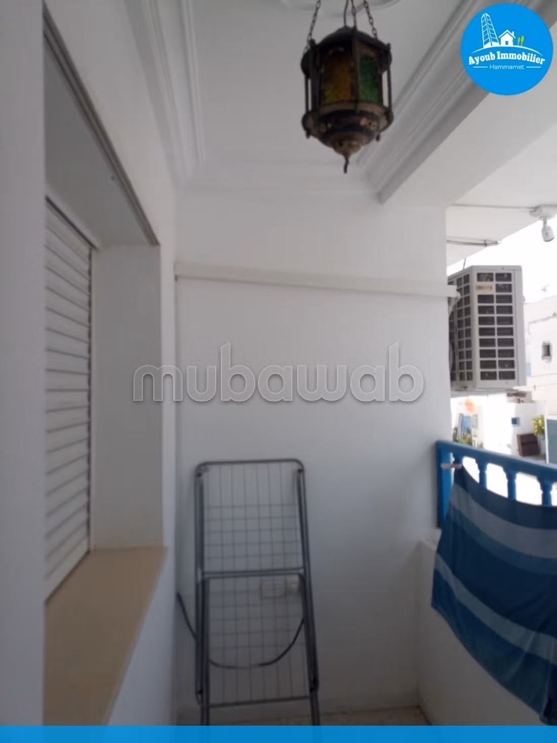 Flat for rent in Hammamet. 2 beautiful rooms. Ample storage space. 
