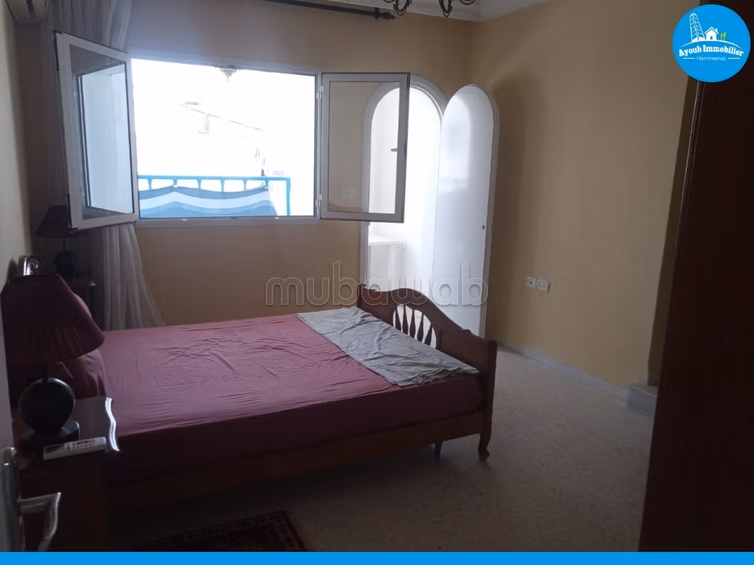 Flat for rent in Hammamet. 2 beautiful rooms. Ample storage space. 