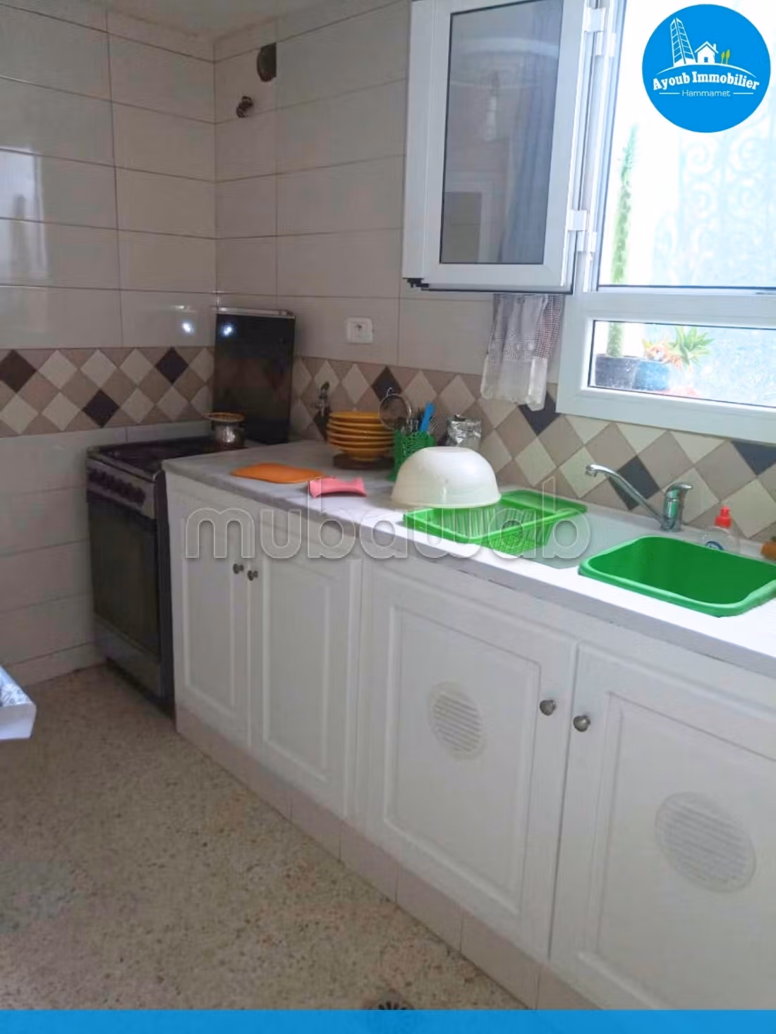 Flat for rent in Hammamet. 2 beautiful rooms. Ample storage space. 