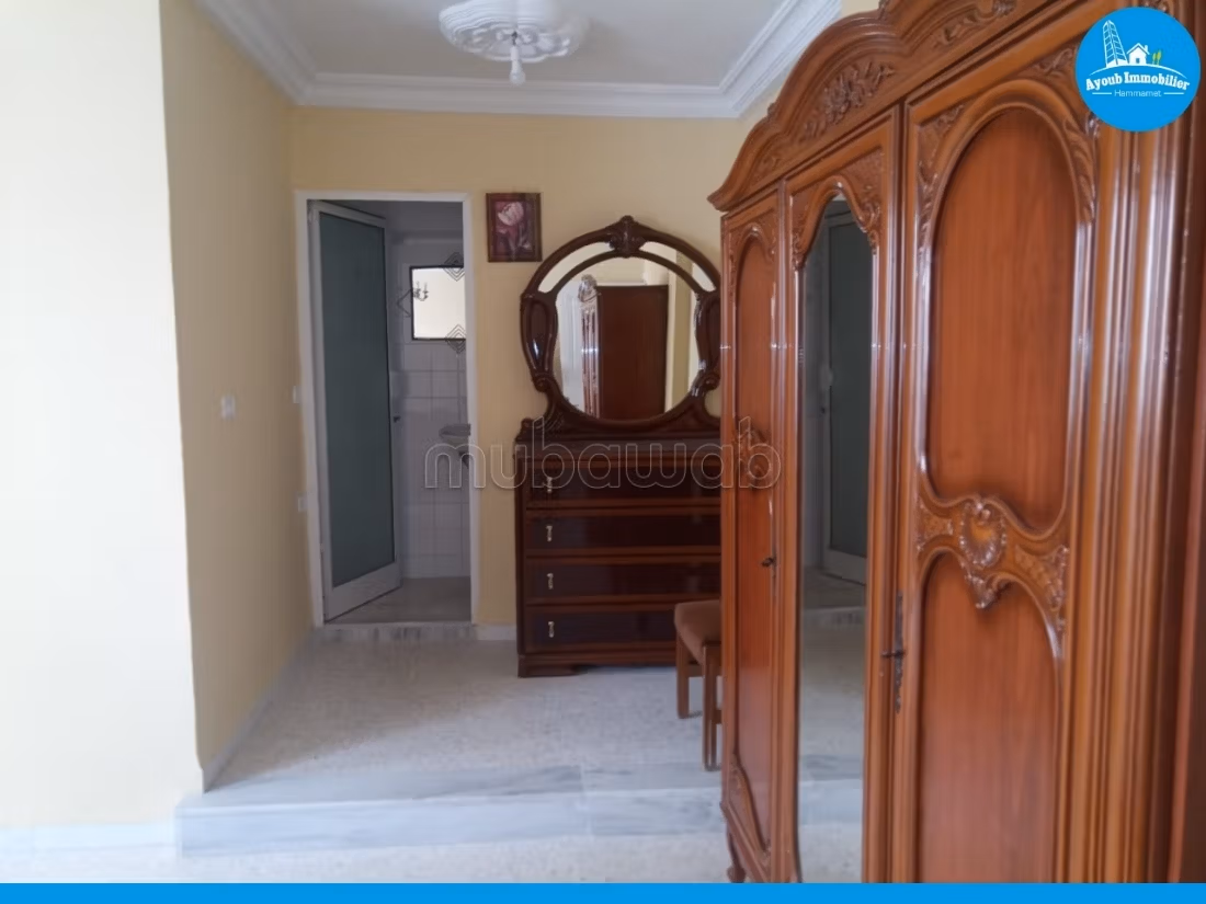 Flat for rent in Hammamet. 2 beautiful rooms. Ample storage space. 