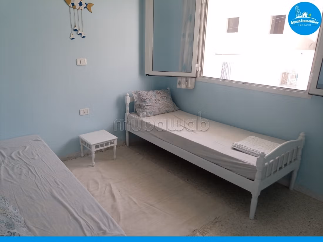 Flat for rent in Hammamet. 2 beautiful rooms. Ample storage space. 