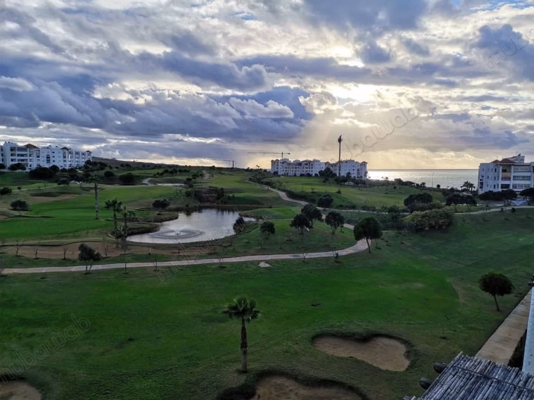 Asilah marina golf tourist project apartment 2 bedroom living room the secure residence 8 swimming pool Aquapark the sports field golf security 24 hours a day
