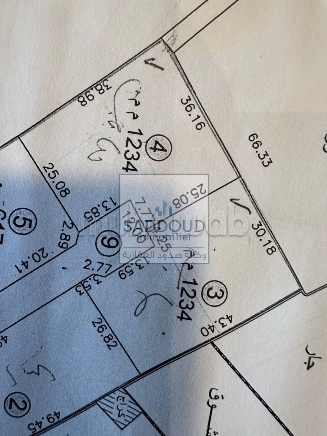 Land for purchase in Route de Gabes. Surface area 1234 m². 