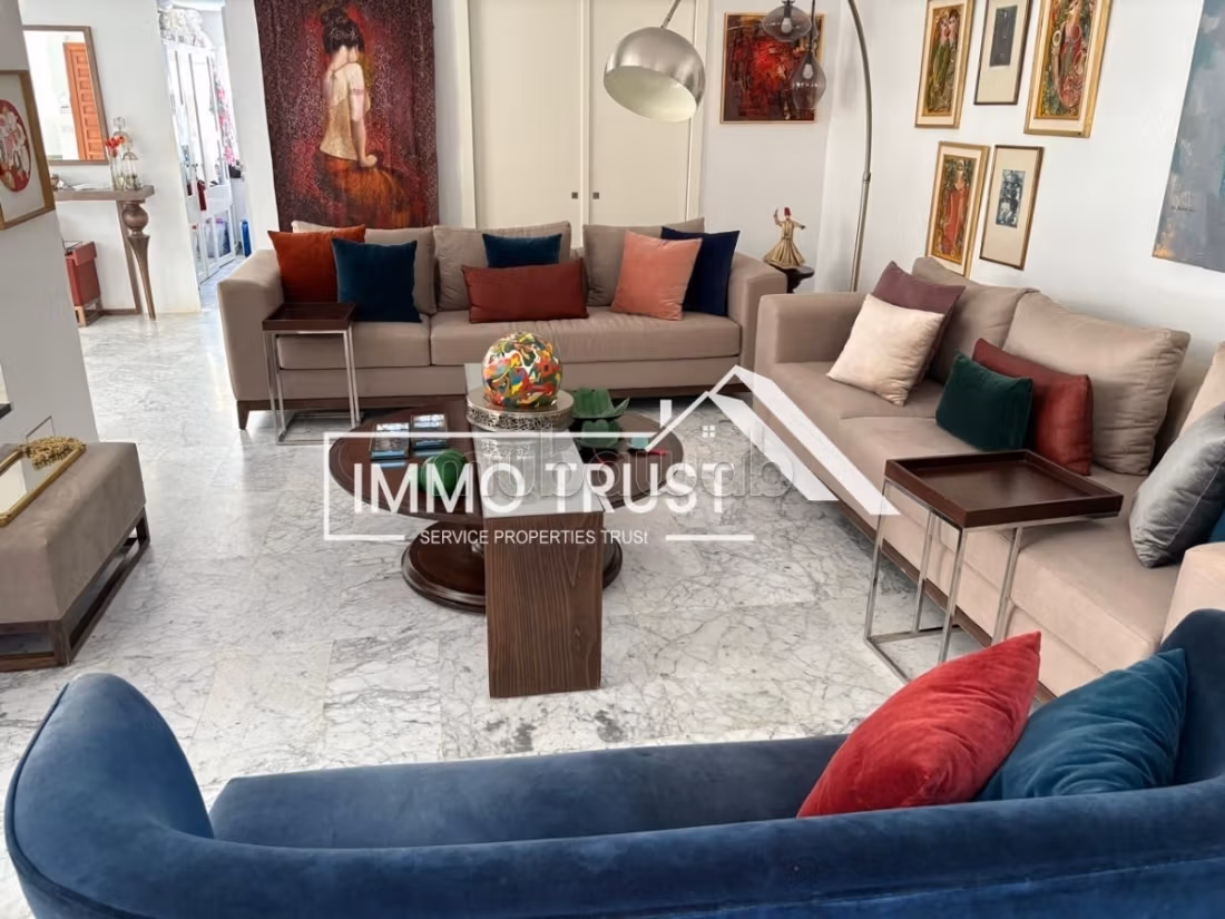 Villa S4 avec jardin et piscine à La Marsa