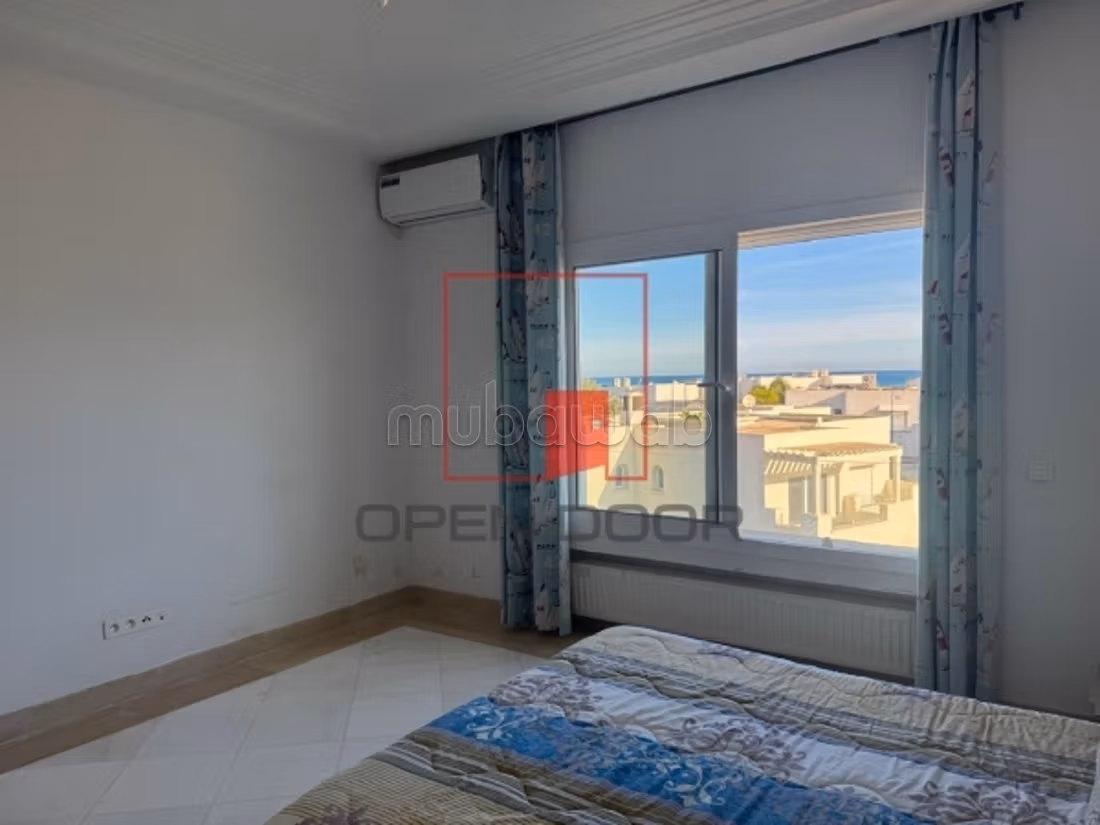Appartement S2 meublé vue mer à Gammarth