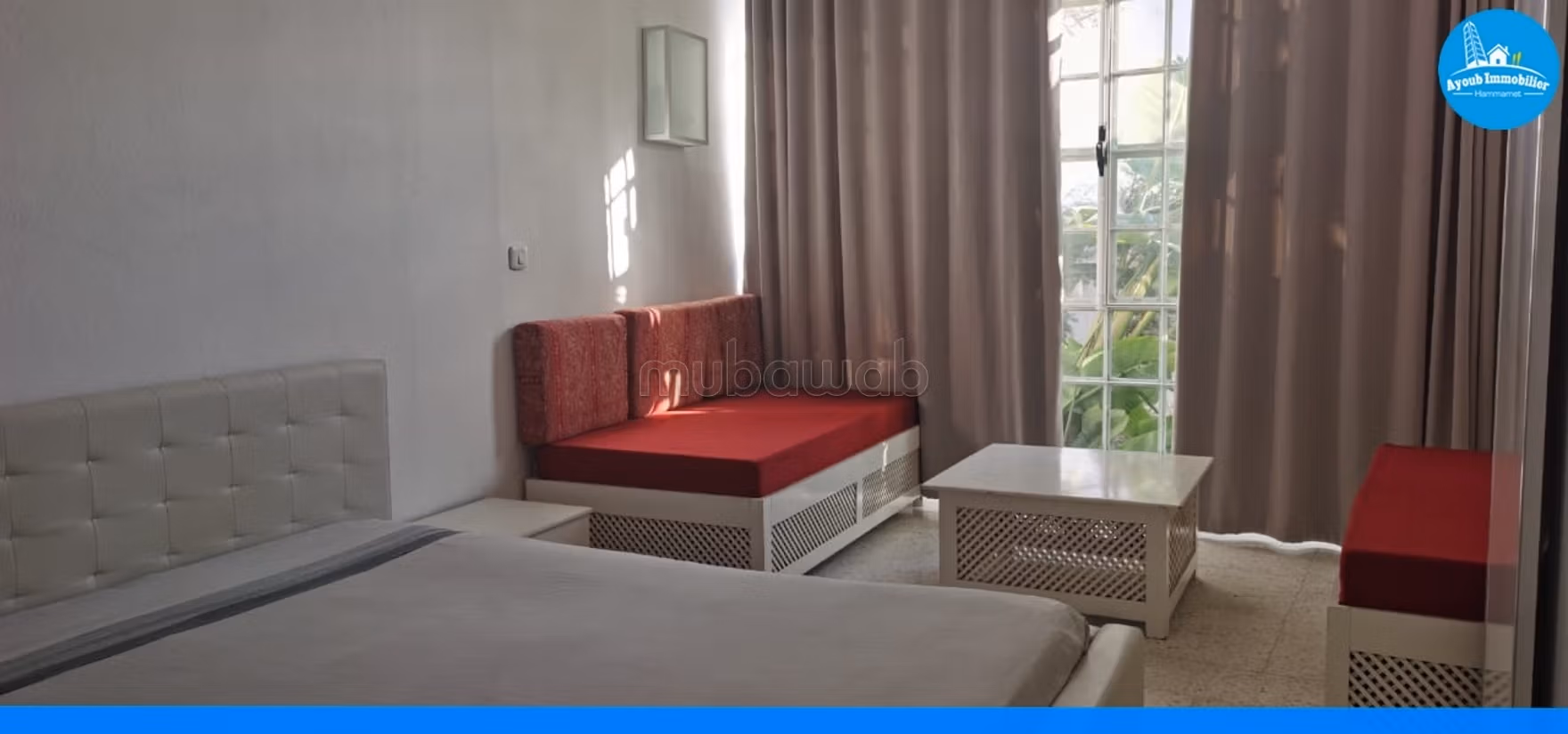 Affitta casa a Hammamet. Superficie 110 m². Splendido giardino e comodo posto auto. 