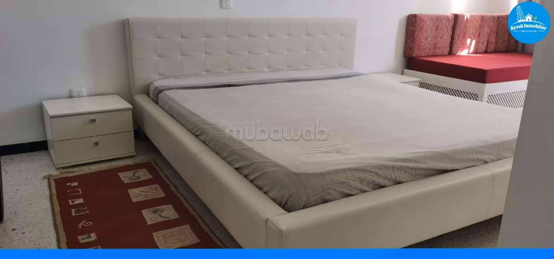 Affitta casa a Hammamet. Superficie 110 m². Splendido giardino e comodo posto auto. 