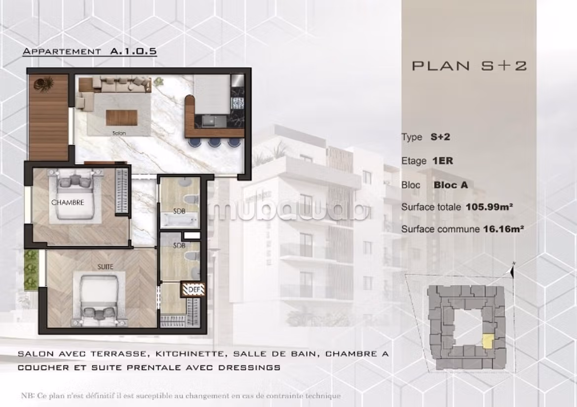 A Vendre: Des Appartements direct promoteur