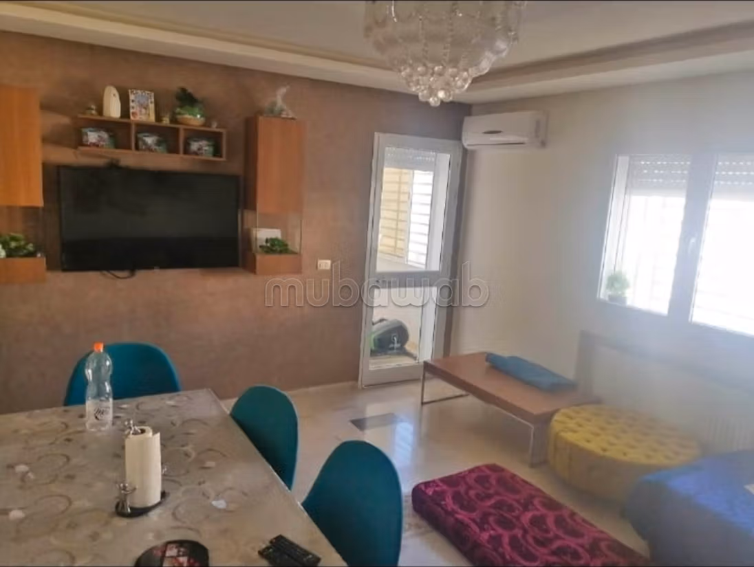 Vend appartement à Nouvelle Medina. Surface totale 124 m². Antenne parabolique, résidence sécurisée.