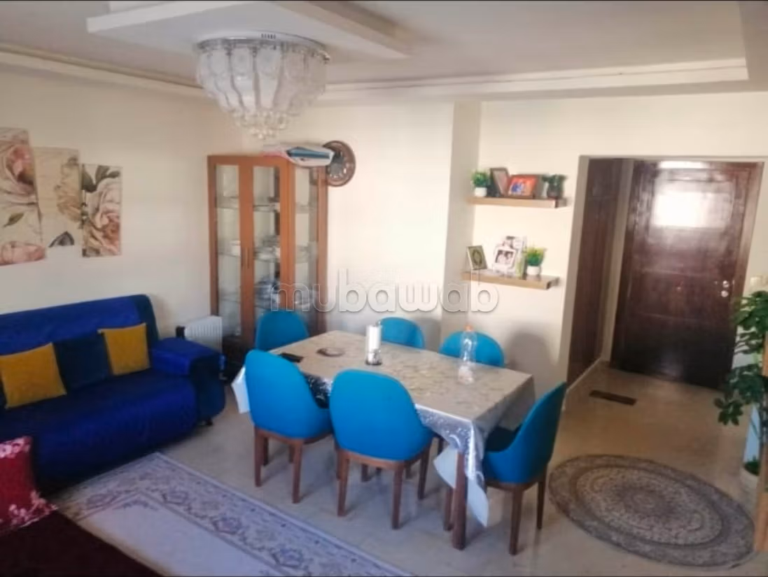 Vend appartement à Nouvelle Medina. Surface totale 124 m². Antenne parabolique, résidence sécurisée.