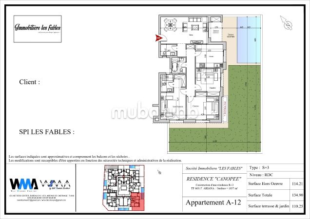 Appartement S3 avec Piscine et Grand Jardin